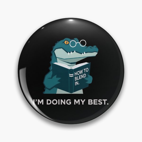 Item preview, I'm Doing My Best Studious Alligator Reader – Gift for Lifelong Learners designed and sold by Luminari Creations.