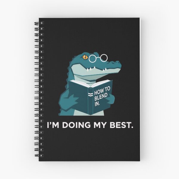 Item preview, I'm Doing My Best Studious Alligator Reader – Gift for Lifelong Learners designed and sold by Luminari Creations.
