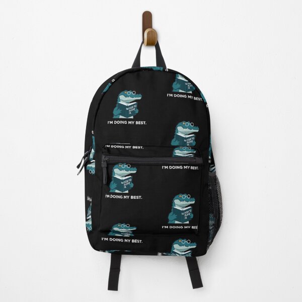 Item preview, I'm Doing My Best Studious Alligator Reader – Gift for Lifelong Learners designed and sold by Luminari Creations.