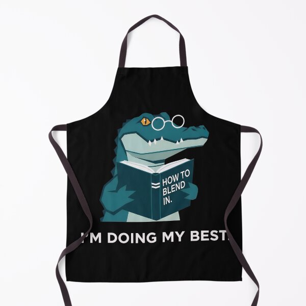 Item preview, I'm Doing My Best Studious Alligator Reader – Gift for Lifelong Learners designed and sold by Luminari Creations.