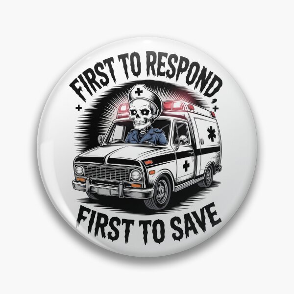 Item preview, Skeleton EMT First to Respond Halloween Design designed and sold by ClinicalHubs.
