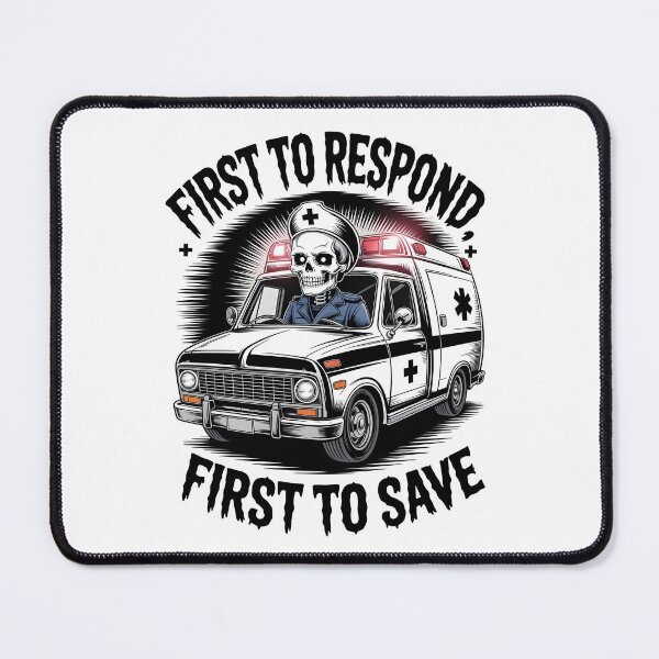 Item preview, Skeleton EMT First to Respond Halloween Design designed and sold by ClinicalHubs.