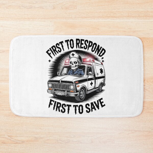 Item preview, Skeleton EMT First to Respond Halloween Design designed and sold by ClinicalHubs.