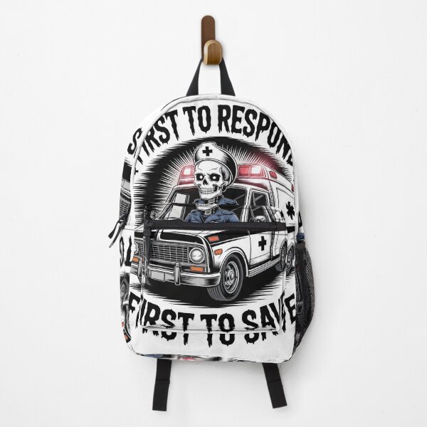 Item preview, Skeleton EMT First to Respond Halloween Design designed and sold by ClinicalHubs.