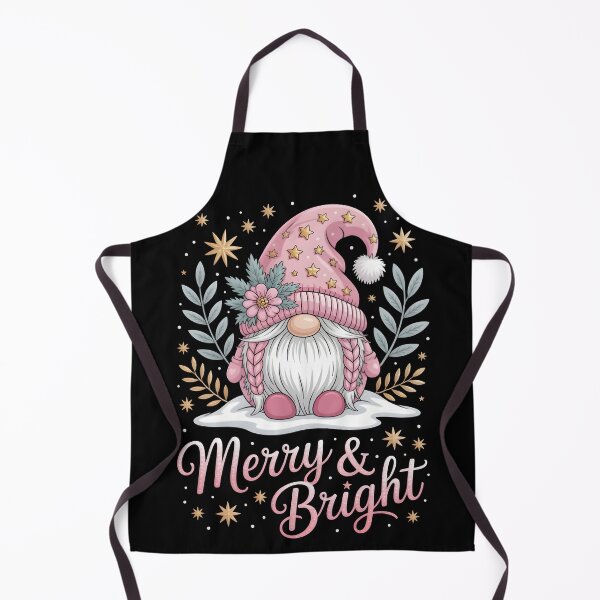 Item preview, Merry & Bright Pink Christmas Gnome designed and sold by martindesignden.