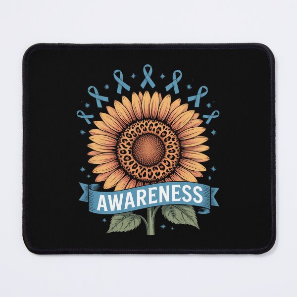Item preview, Flower Ribbon Prostate Colon Cancer Awareness designed and sold by blueyeeti.