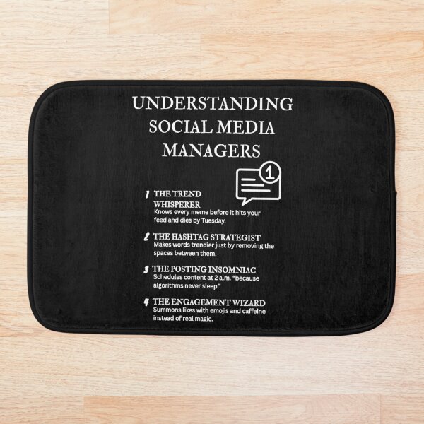 Item preview, Entendiendo a los Gestores de Redes Sociales – Humor Divertido de Marketing Digital – Negro designed and sold by PsyFlow35.