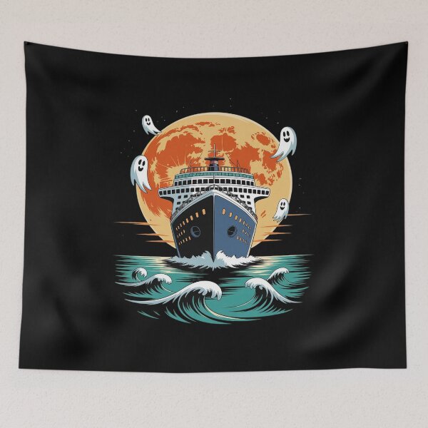Item preview, Cruise Halloween Spooky Ship, Vacation Cruising Halloween designed and sold by KonstanKoraner.