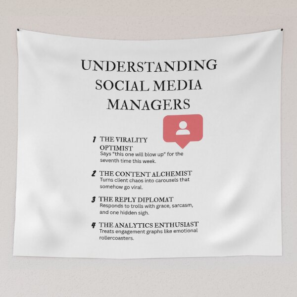 Item preview, Understanding Social Media Managers – Relatable SMM Life Quotes designed and sold by PsyFlow35.