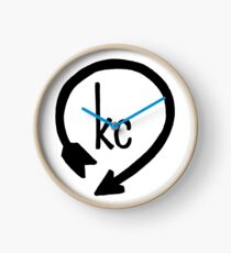 Kansas City Western Auto Design en noir Horloge