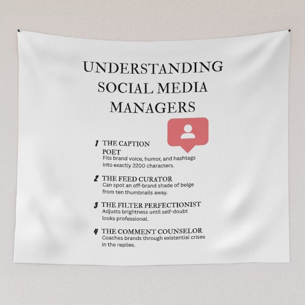 Item preview, Understanding Social Media Managers – For the Chronically Online designed and sold by PsyFlow35.