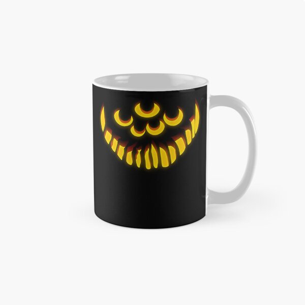 Item preview, Halloween Scary Pumpkin Face Four Eyes Sharp Smile Creepy Jack-O’-Lantern Horror Illustration designed and sold by MONTRIS.