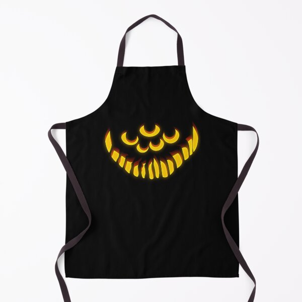 Item preview, Halloween Scary Pumpkin Face Four Eyes Sharp Smile Creepy Jack-O’-Lantern Horror Illustration designed and sold by MONTRIS.