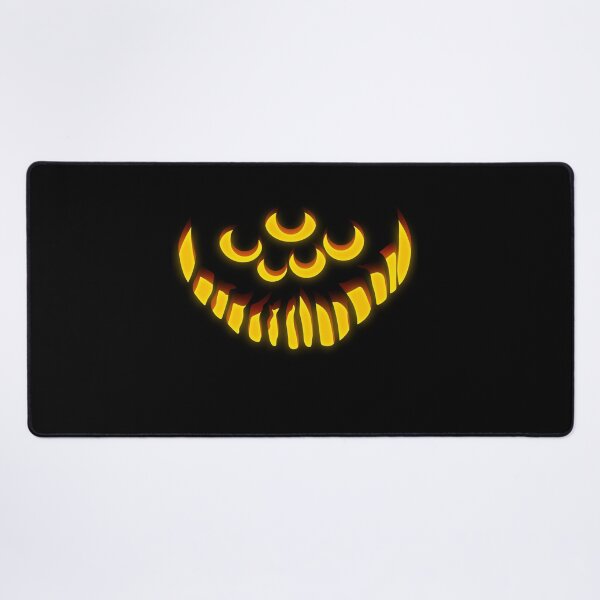 Item preview, Halloween Scary Pumpkin Face Four Eyes Sharp Smile Creepy Jack-O’-Lantern Horror Illustration designed and sold by MONTRIS.