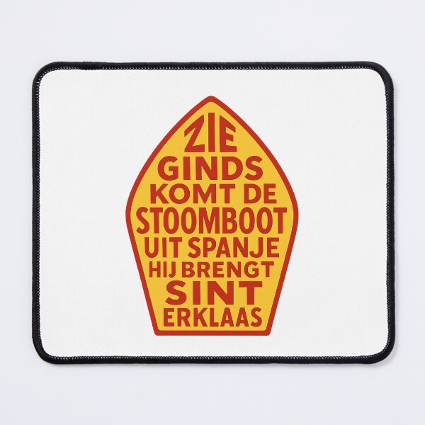 Item preview, Sinterklaas Mijter Typografie – Zie ginds komt de stoomboot ? designed and sold by snoezelstudio.