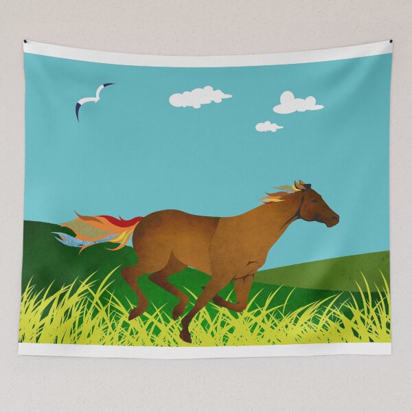 Aperçu de l'œuvre Un cheval au galop créée et vendue par Design4uStudio.