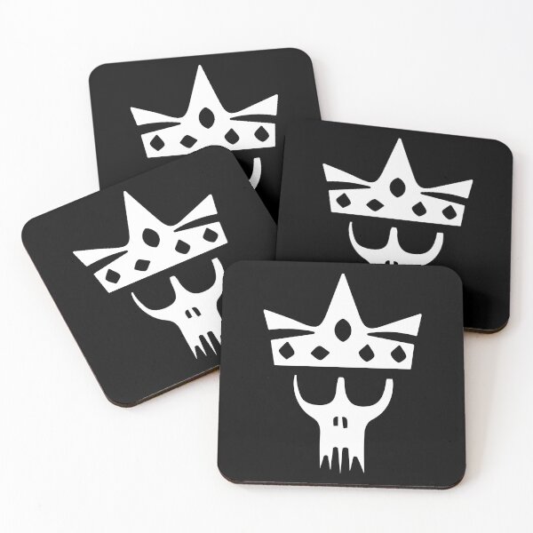 Item preview, Minimalist skull emblem with crown and diamond details designed and sold by EyeMFlatBoard.