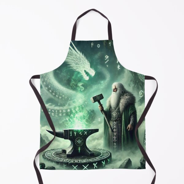 Item preview, "Reginn – The Runic Smith of Fáfnir’s Curse | Norse Dwarven Legend Art" designed and sold by Umbra666.