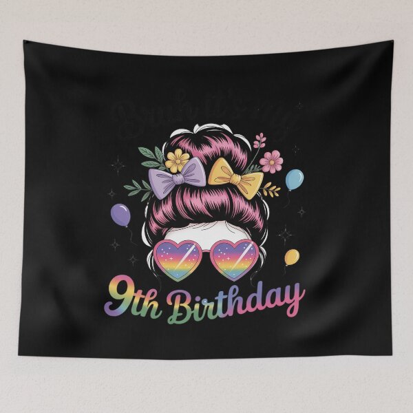Item preview, Bruh It's My 9th Birthday 9 Year Old 9th Birthday Girl  designed and sold by NeomiStoreSS.