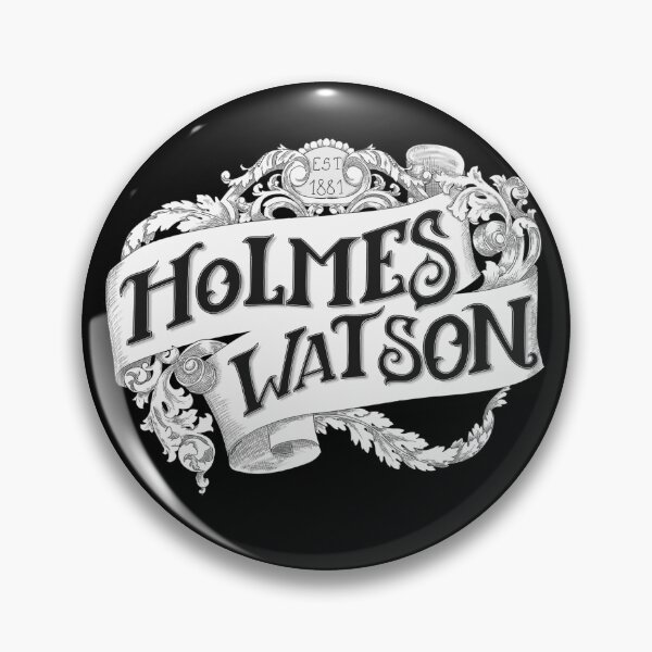 Item preview, Holmes and Watson Design Logo designed and sold by NessaHero.