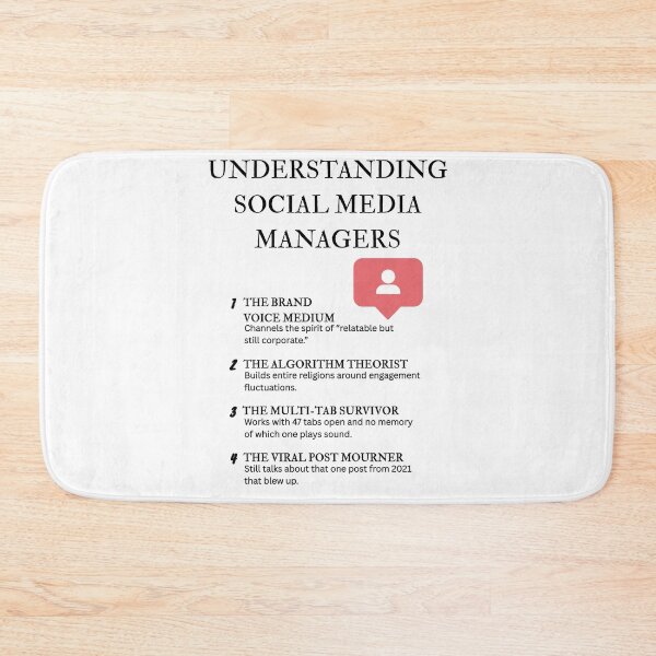 Item preview, Understanding Social Media Managers – Witty Marketing Office Humor designed and sold by PsyFlow35.