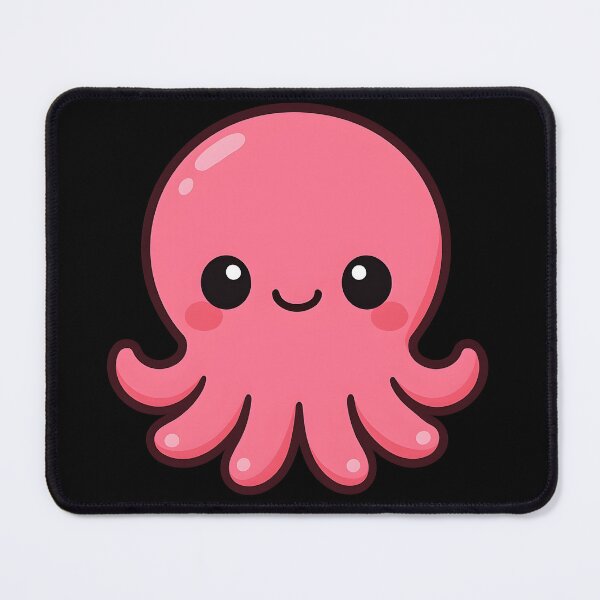 Item preview, Cute Kawaii Octopus Emoji designed and sold by Tall-Art.