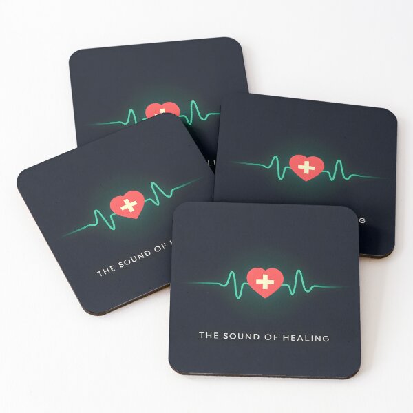 Item preview, The Sound of Healing – Heartbeat Heart & Cross designed and sold by VoidBloom Studio.
