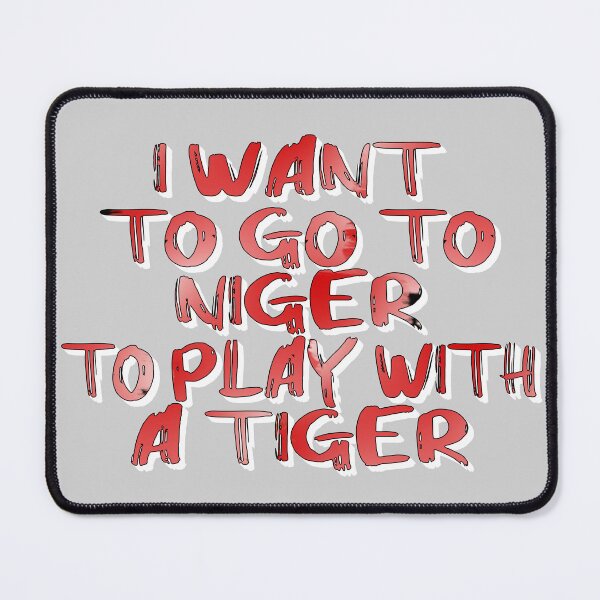 Item preview, I Want to Go to Niger to Play with a Tiger – Funny Adventure & Wildlife Design – Animal Lover Gift designed and sold by sednalafandy79.