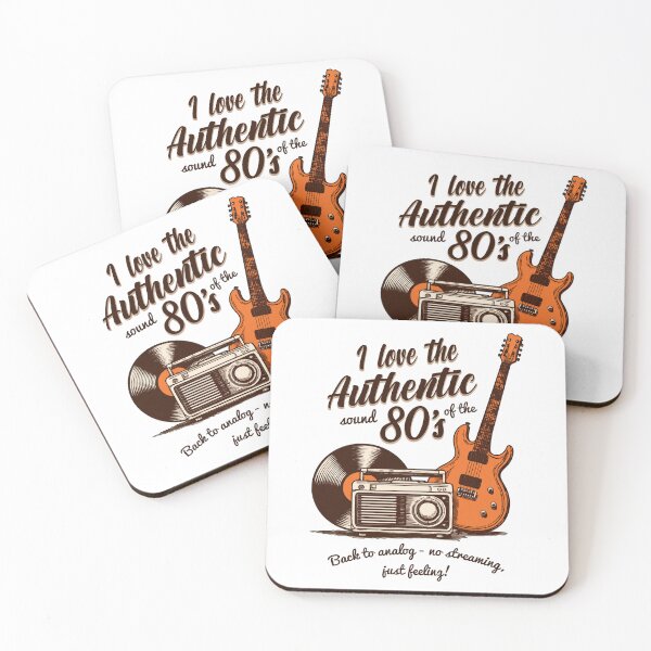 Item preview, Retro Vintage Analog Music Gift - I Love the Authentic Sounds of the 80s  designed and sold by NH2019.