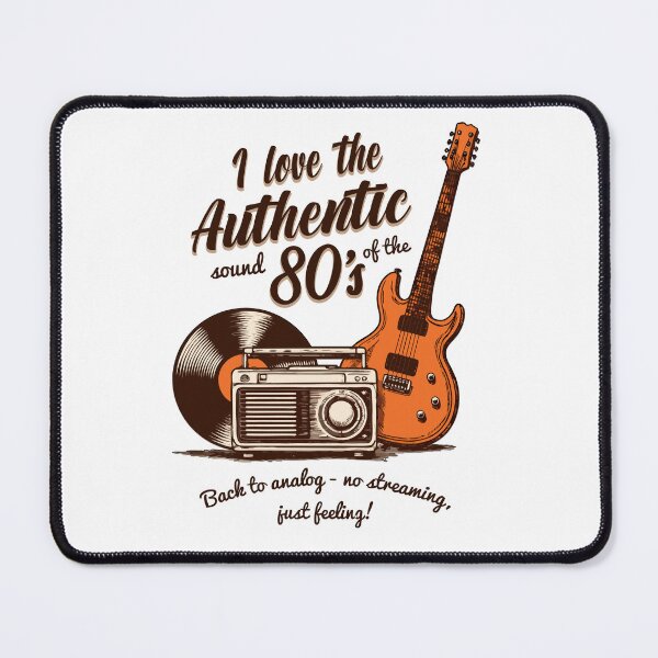 Item preview, Retro Vintage Analog Music Gift - I Love the Authentic Sounds of the 80s designed and sold by NH2019.