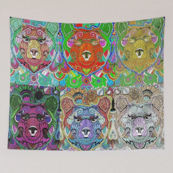 Item preview, A multicolored bear designed and sold by Design4uStudio.