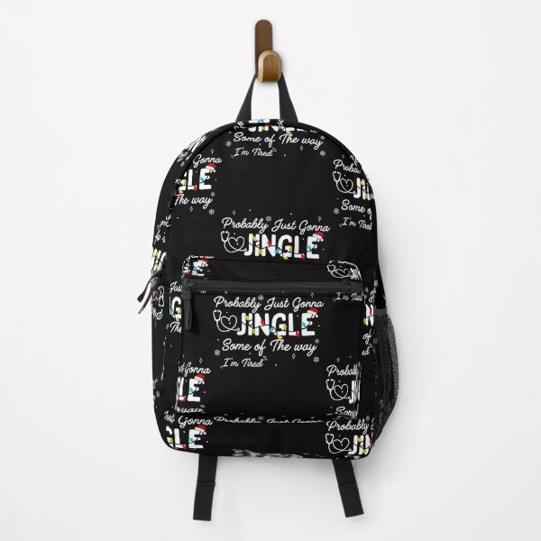 Item preview, Probably Just Gonna Jingle Some of The Way I'm Tired, Funny Christmas Quote designed and sold by ArtByKatti.