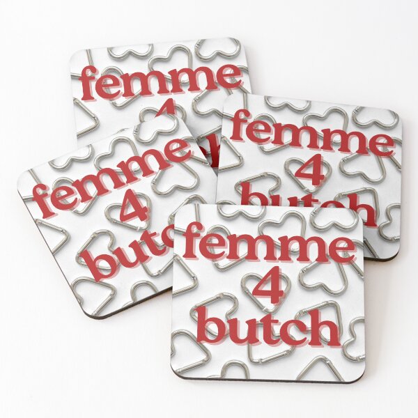 Item preview, Carabiner Femme 4 Butch Red Text designed and sold by ptrcj.
