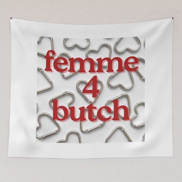 Item preview, Carabiner Femme 4 Butch Red Text designed and sold by ptrcj.