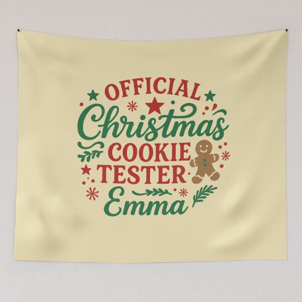 Item preview, Christmas Gift for Emma – Official Cookie Tester designed and sold by Meandmyshop.