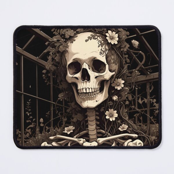Item preview, Aesthetic botanical skeleton human skeleton intertwined with flowers and vines 1 designed and sold by Neon G.