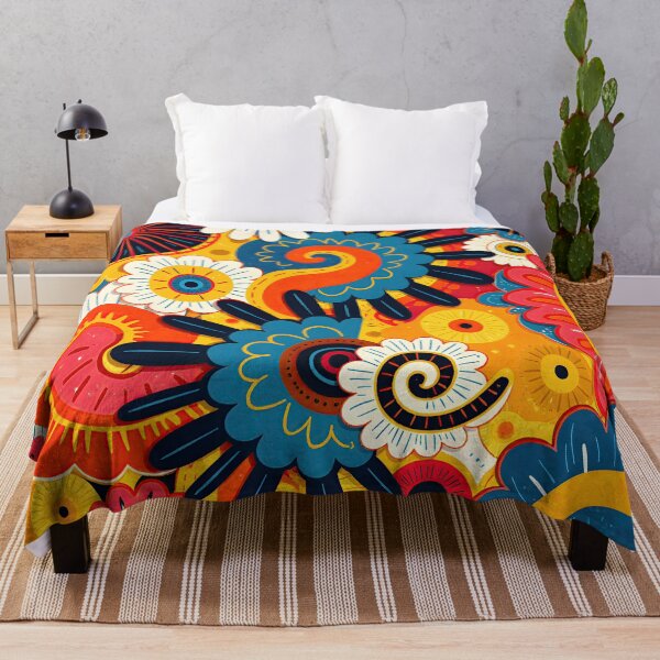 Item preview, Psychedelic Bloom: Retro Swirls and Flowers designed and sold by Prints and Lifestyle.