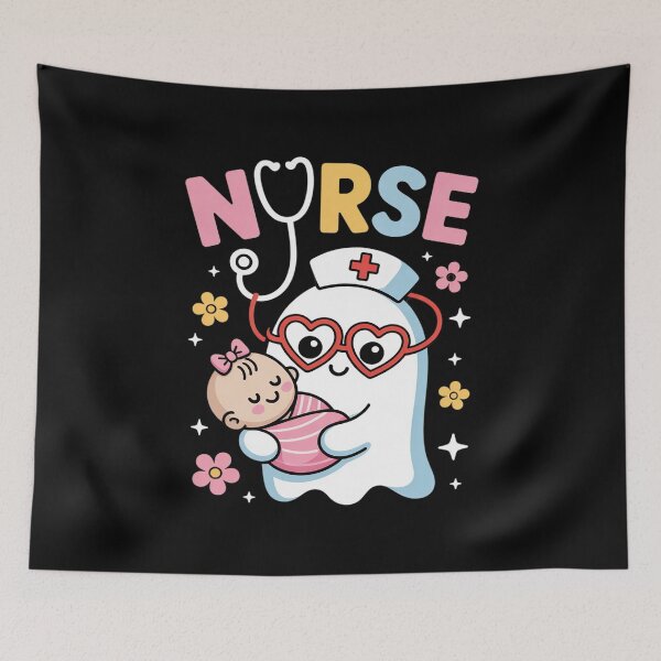 Item preview, Nurse Neonatal Intensive Care Unit Ghost Funny Halloween designed and sold by AmparoBoyle.
