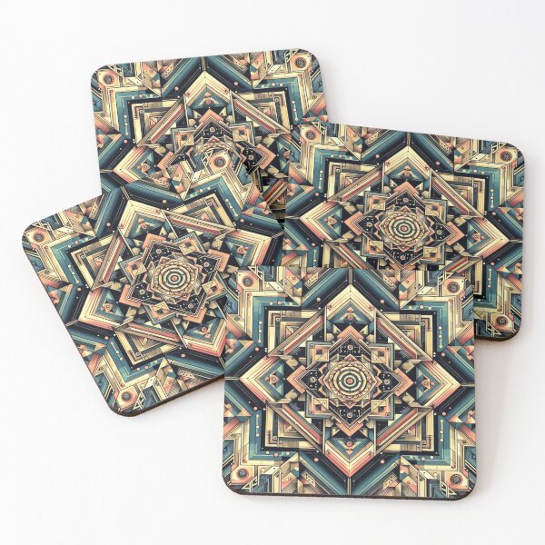 Item preview, Colorful geometric decorative pattern  designed and sold by Dogandesighn.