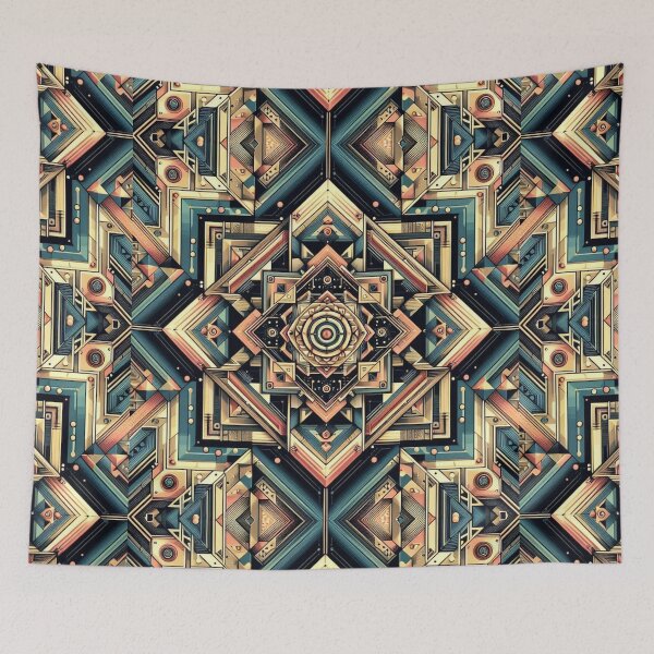 Item preview, Colorful geometric decorative pattern  designed and sold by Dogandesighn.