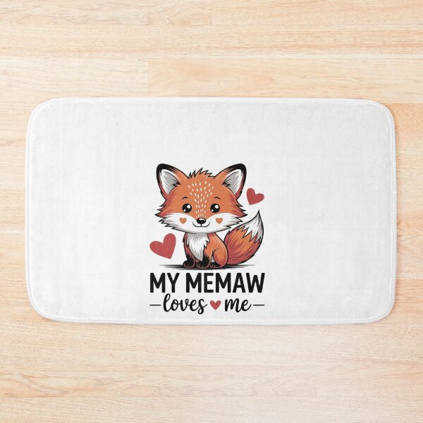 Item preview, My Memaw Loves Me Grandchild Fox designed and sold by khorbiasieno.