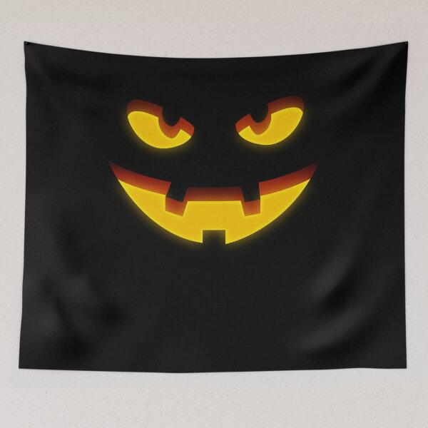 Item preview, Halloween Evil Pumpkin Face Victory Laugh Creepy Jack-O’-Lantern Spooky Illustration designed and sold by MONTRIS.