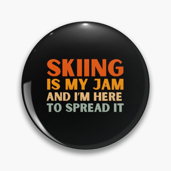 Item preview, Skiing Is My Jam Funny Colorful Nordic Skier designed and sold by StrideSuccess.