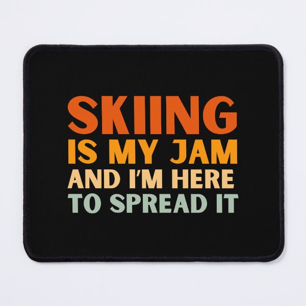 Item preview, Skiing Is My Jam Funny Colorful Nordic Skier designed and sold by StrideSuccess.