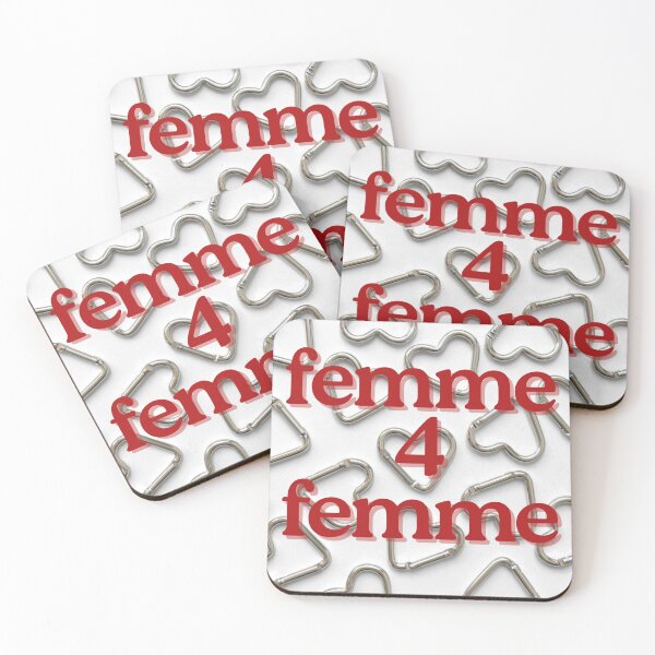 Item preview, Carabiner Femme 4 Femme Red Text designed and sold by ptrcj.
