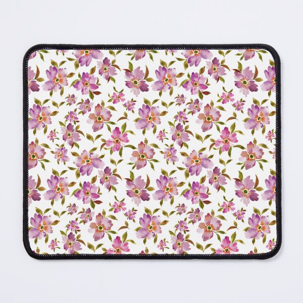 Item preview, Five Pinkish Flowers - watercolor art. designed and sold by Orly Fuchs Galchen.