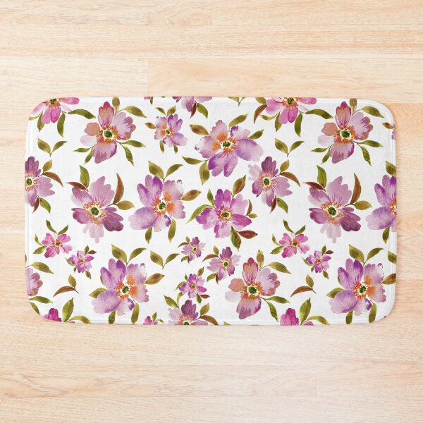 Item preview, Five Pinkish Flowers - watercolor art. designed and sold by Orly Fuchs Galchen.