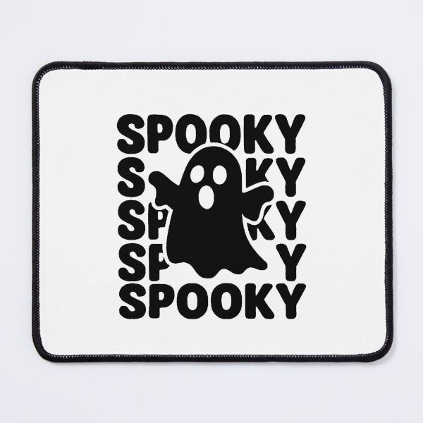 Item preview, Playful Spooky Ghost with Repeated Text Halloween Design designed and sold by RuweisVibes.