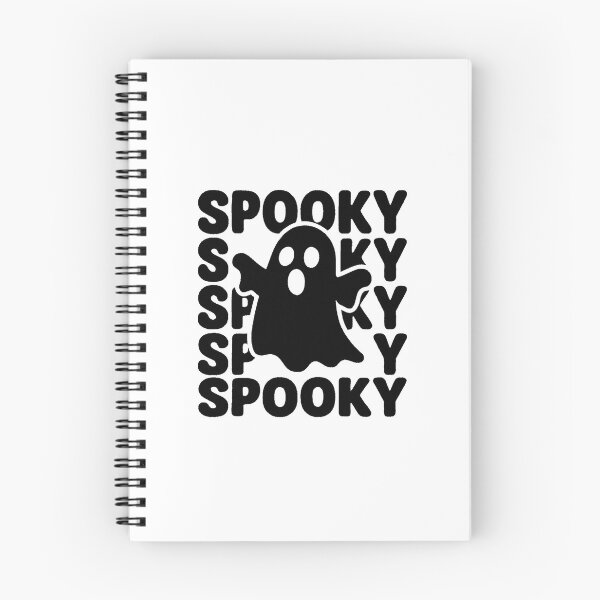 Item preview, Playful Spooky Ghost with Repeated Text Halloween Design designed and sold by RuweisVibes.