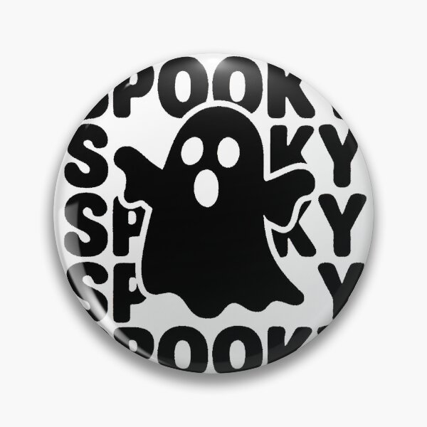 Item preview, Playful Spooky Ghost with Repeated Text Halloween Design designed and sold by RuweisVibes.